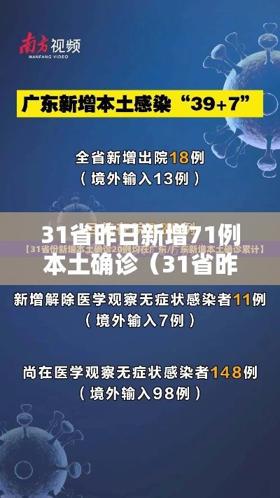 31省昨日新增71例本土确诊（31省昨日新增确诊病例）